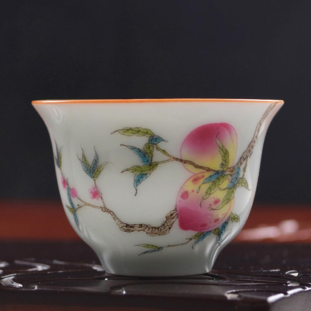 Ceramiczne filiżanki do herbaty, Filiżanka do herbaty Pojedyncza filiżanka domowych wyrobów herbacianych, delikatna