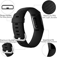 Vista 2 de Hamile - Extensibles compatibles con Fitbit Charge 4 / Fitbit Charge 3 / Fitbit Charge 3 SE, extensible de repuesto impermeable para reloj