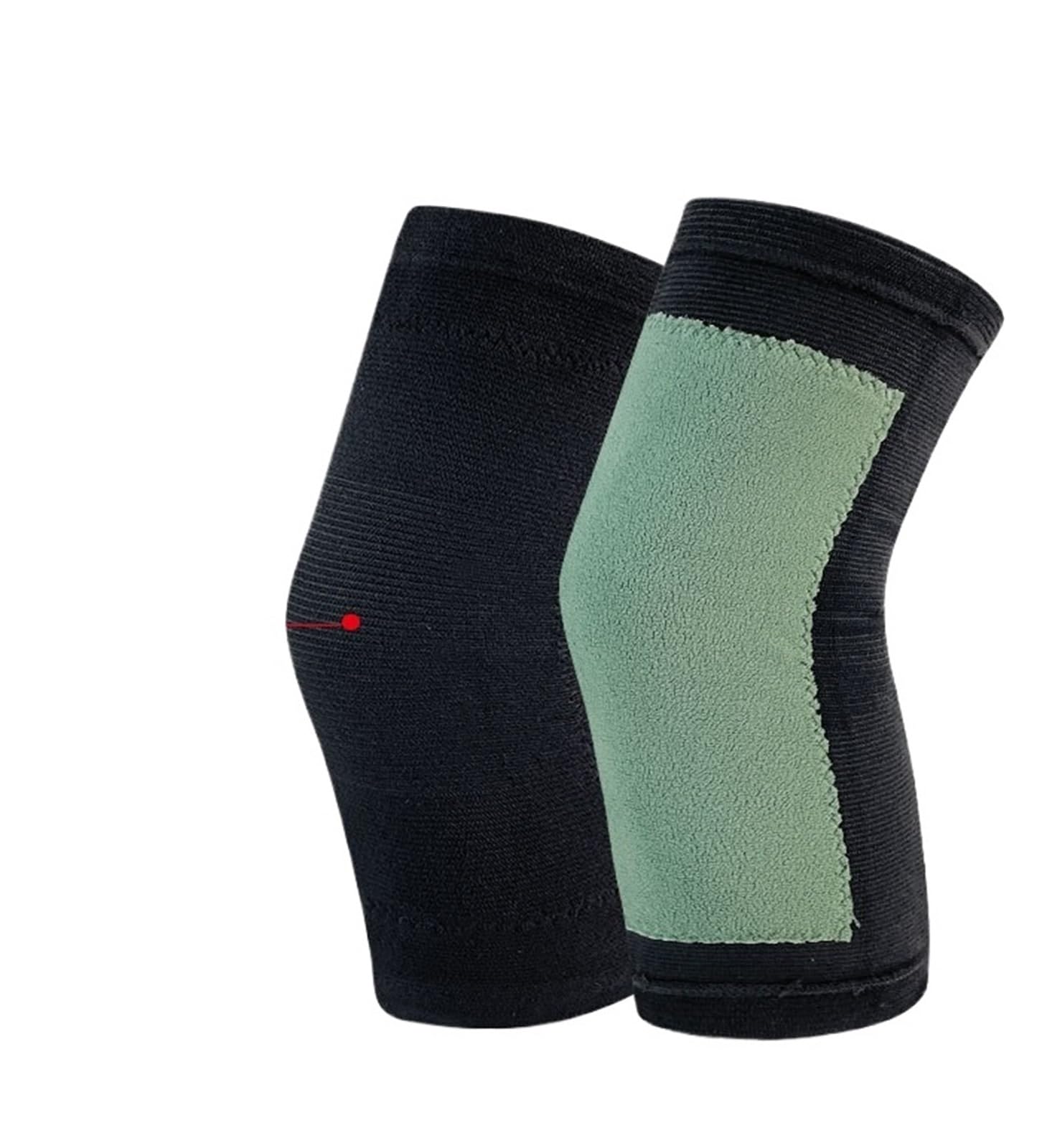 MRKU Genouillères de Sport antidérapantes et chauffantes pour Adultes âgés, Protection des Jambes en Hiver à l'intérieur (1 Paire).