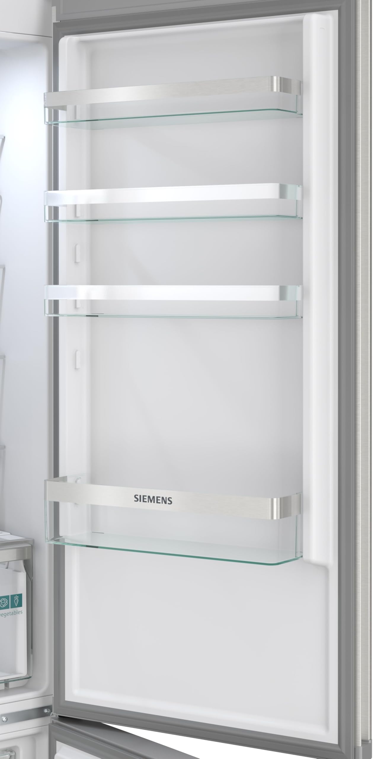 Siemens iQ300 Freistehende Kühl-Gefrier-Kombination 203 x 60 cm, KG39NVIBG, 260 L Kühlen & 103 L Gefrieren, Total noFrost, Nahtlose Platzierung, hyperFresh Technologie, LED Beleuchtung, Edelstahl