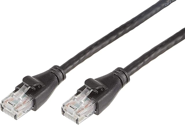Amazon Basics RJ45 CAT6 Ethernet LAN Patch Cable (1.5 m / 5 Feet) [1,000 Mbps (1 Gbps)] - 5 pack