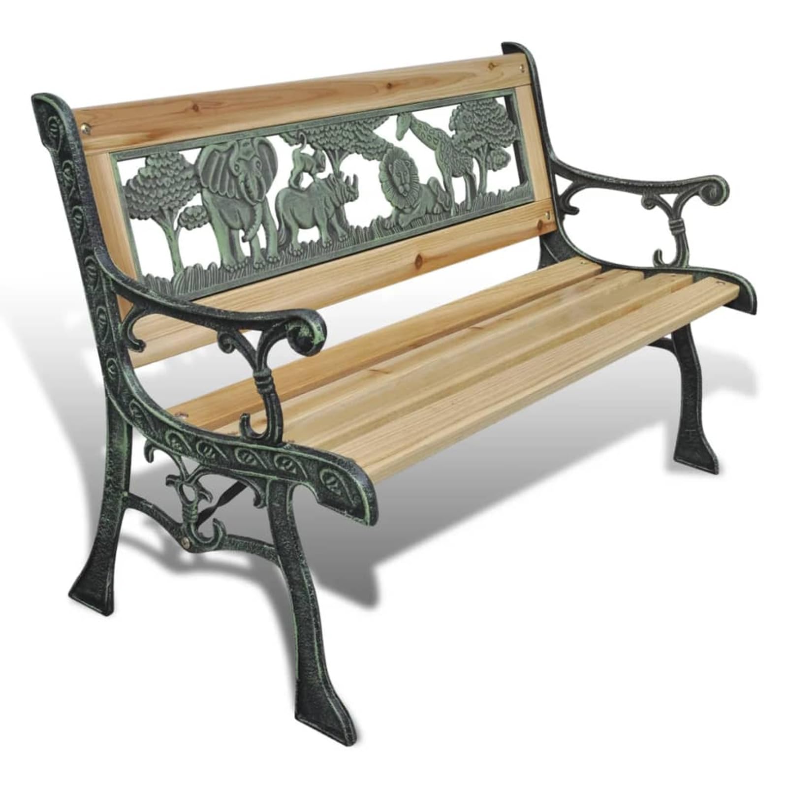 Homgoday Banc de jardin pour enfants - 84 cm - En bois - Banc de terrasse - Pour extérieur, salon
