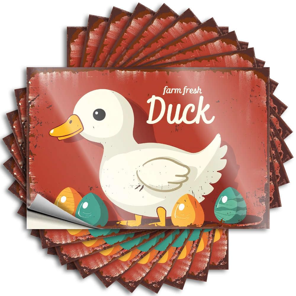 Sweet, Decal Funny Window Quote Stickers, Rock No Residue Decals for Luggage | Billiards Party Favor Custom Farm Fresh Duck Eggs(12X18CM)