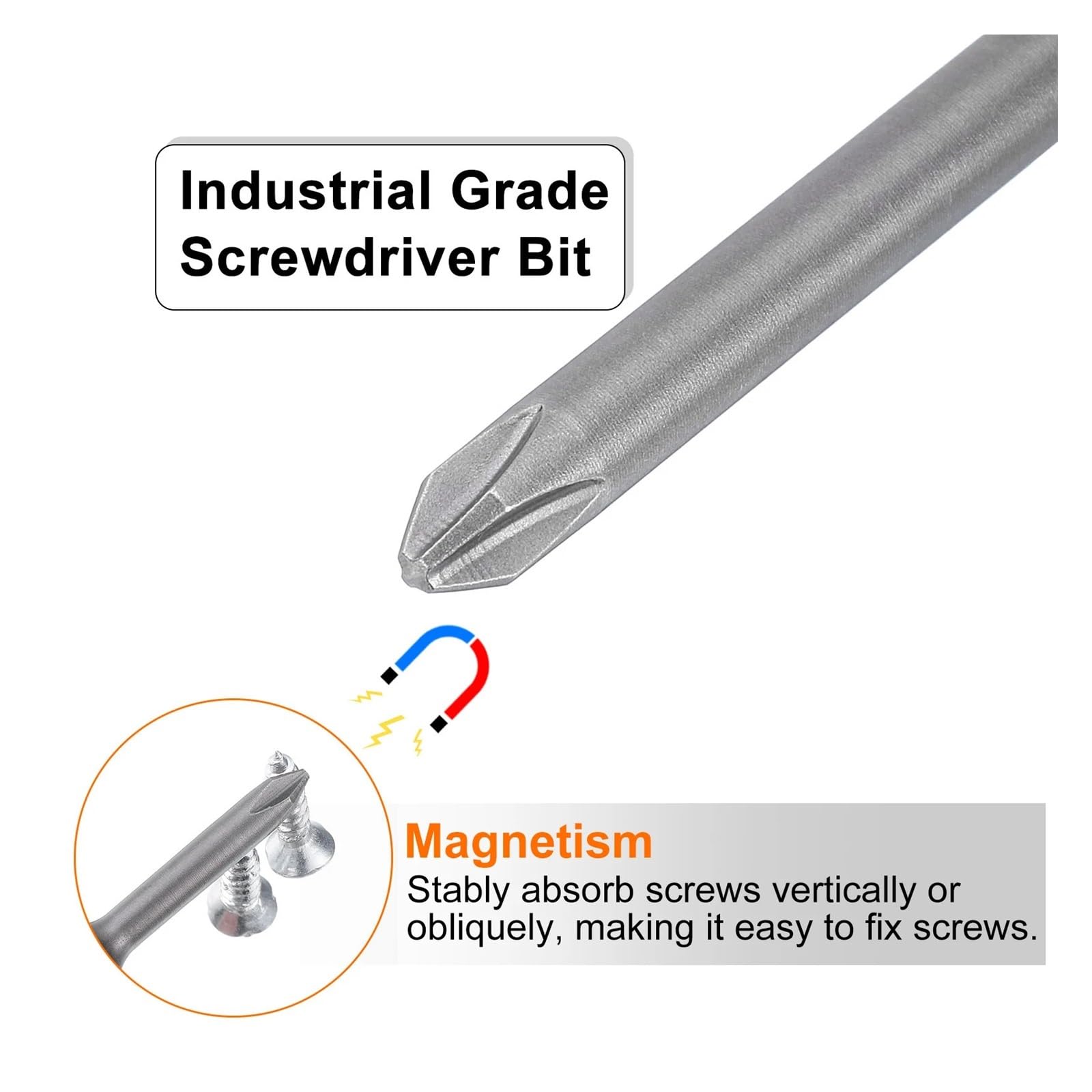1-10 szt. śrubokręt Bit PH2 PH3 0,6 cm chwyt sześciokątny magnetyczny