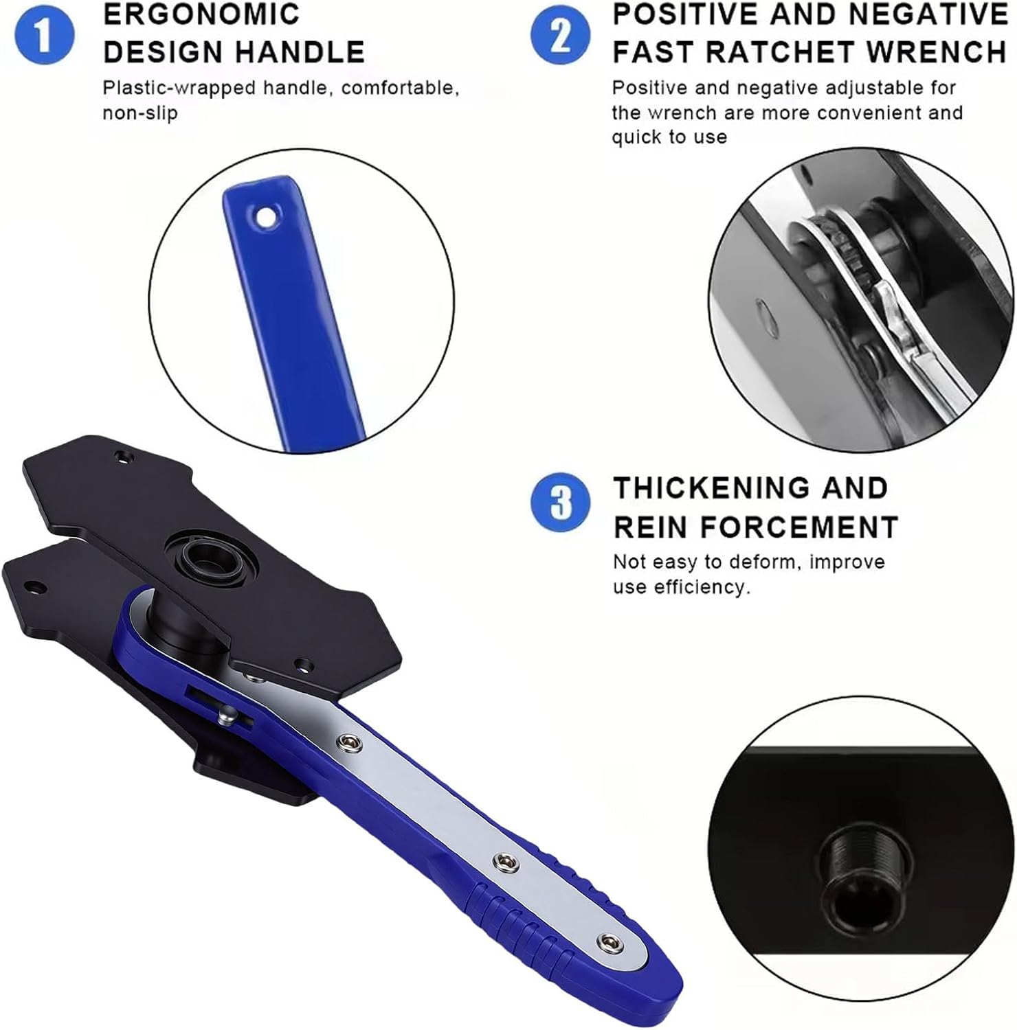 Jectse Brake Caliper Compression Tool, 360 Degree Adjustable Piston Compressor with Quick Action Lever for Single Twin Quad Piston Calipers, Carbon Steel Construction