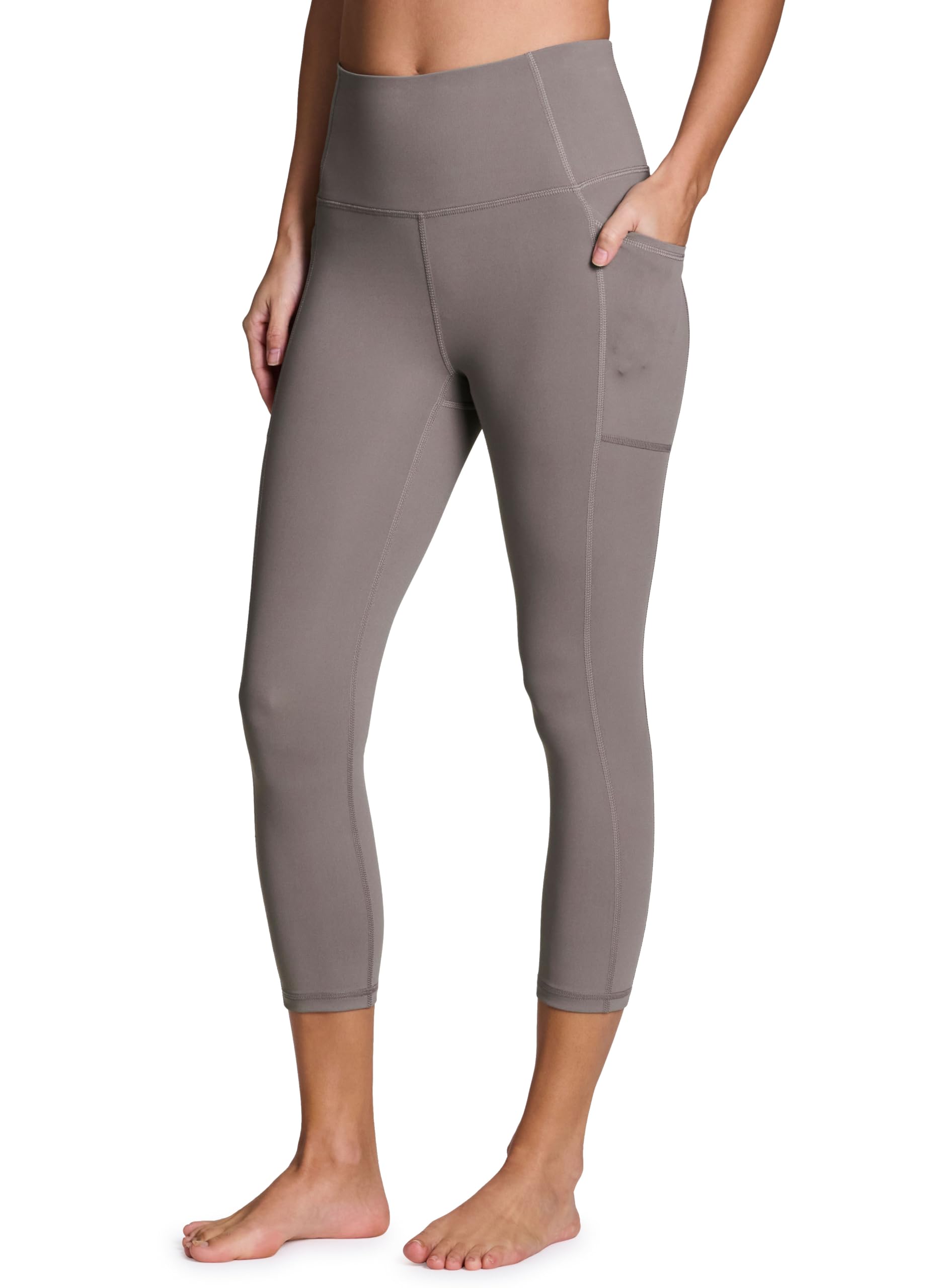 RBX Leggings capri activos a prueba de sentadillas para mujer, ultra sujeción, de alto impacto, para entrenamiento, yoga, mallas con bolsillos