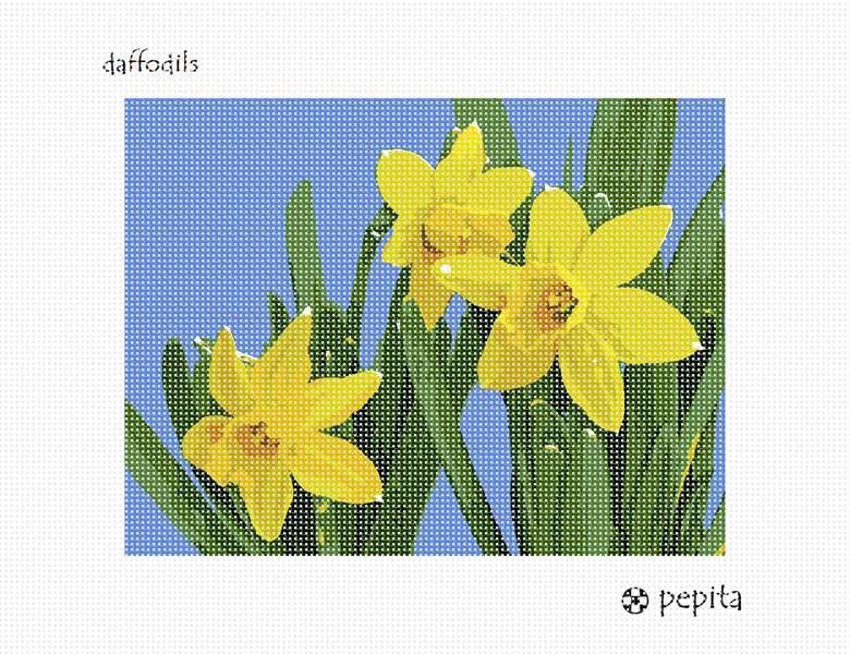 Pepita Needlepoint Canvas: Daffodils, 9