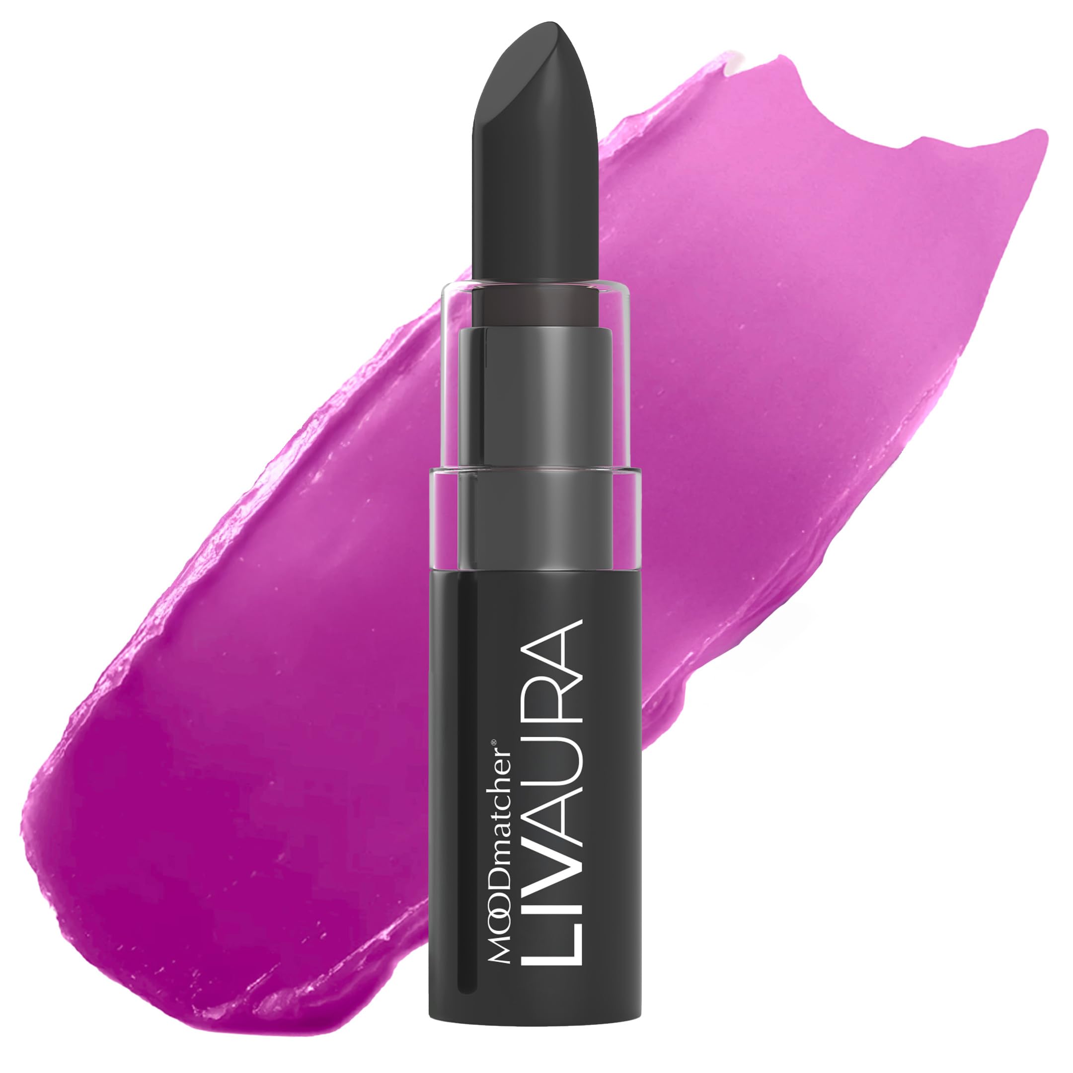 Fran Wilson MOODmatcher Original Color-Change Lipstick, BLACK - 12 HOUR Long Wear, Waterproof, Ultra-Hydrating and Moisturizing with Aloe & Vitamin E, Smudgeproof, Fadeproof & Kissproof, 0.12 Oz (3.5g)