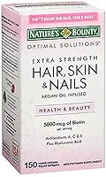 Vista 8 de Nature's Bounty Optimal Solutions - Cápsulas blandas extra fuertes para la piel y las uñas, 150