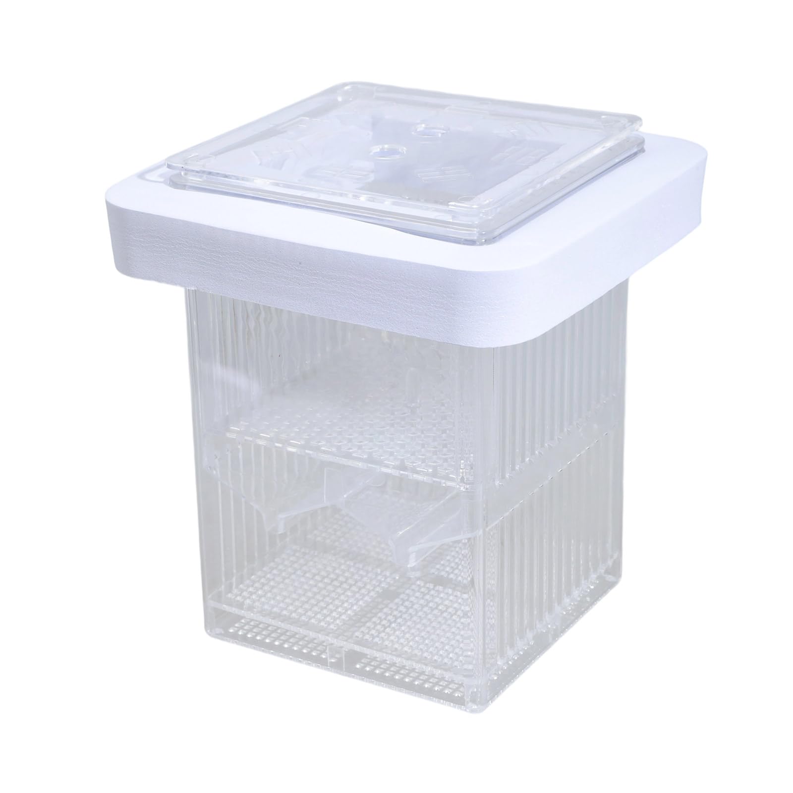 Hsioluted FishTank Hatchery Incubator Aquarium Small Breeding Box Clear Breeder Isolation Hatching Box Double Layer Fish Breeding