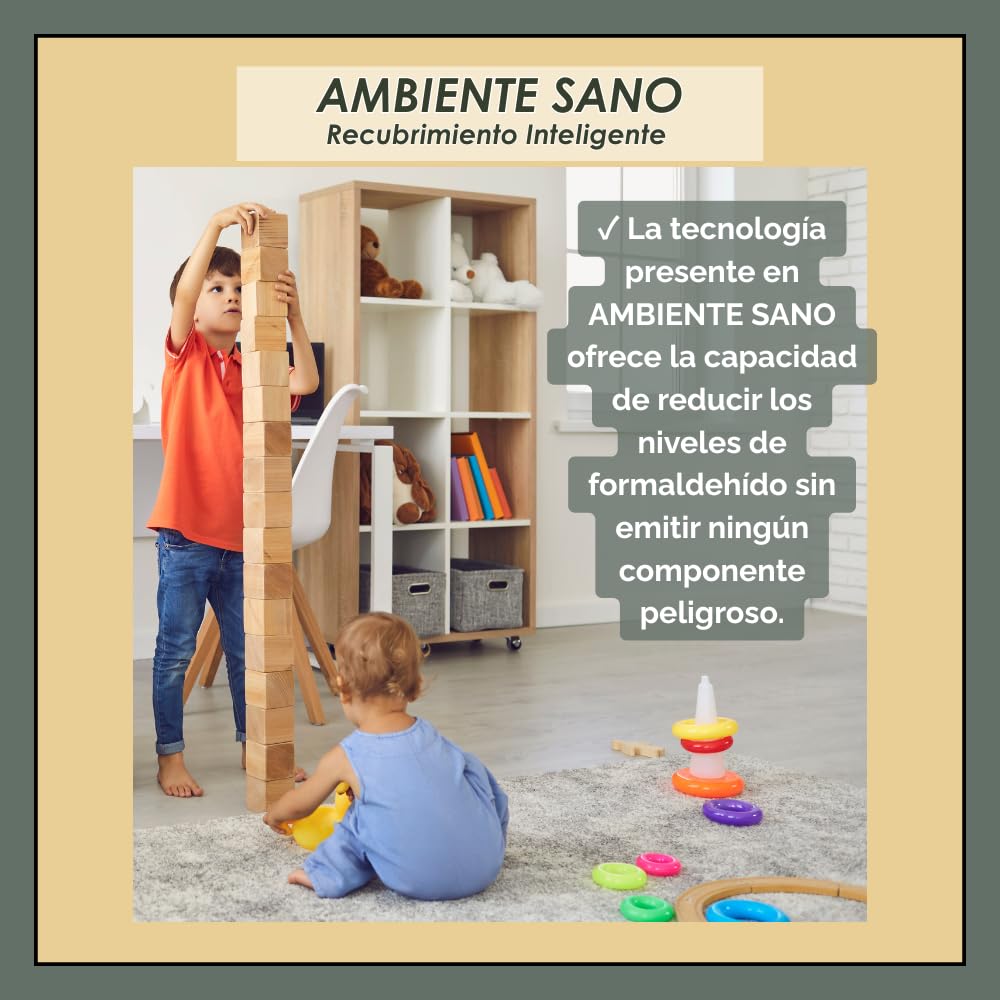Ambiente Sano. Pintura interior blanca que purifica el aire que respiramos reduciendo la presencia de formaldehído. 14 Lt.