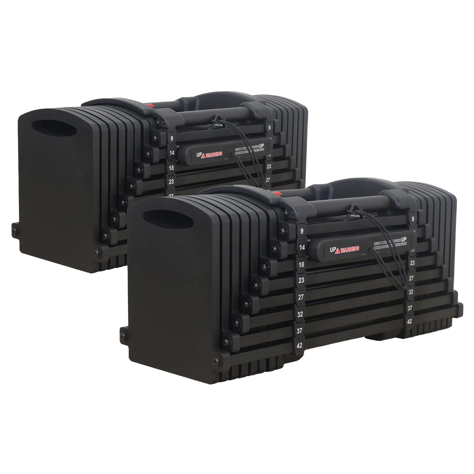 Amazon | 【ワンタッチで重量変更。42kg×2】 ダンベル 可変式