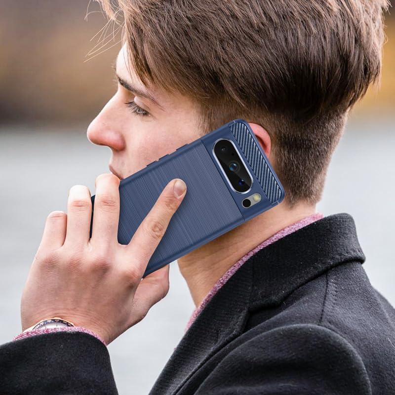 Image of Basic Case for Google Pixel 8 Pro (Carbon Fibre Blue)