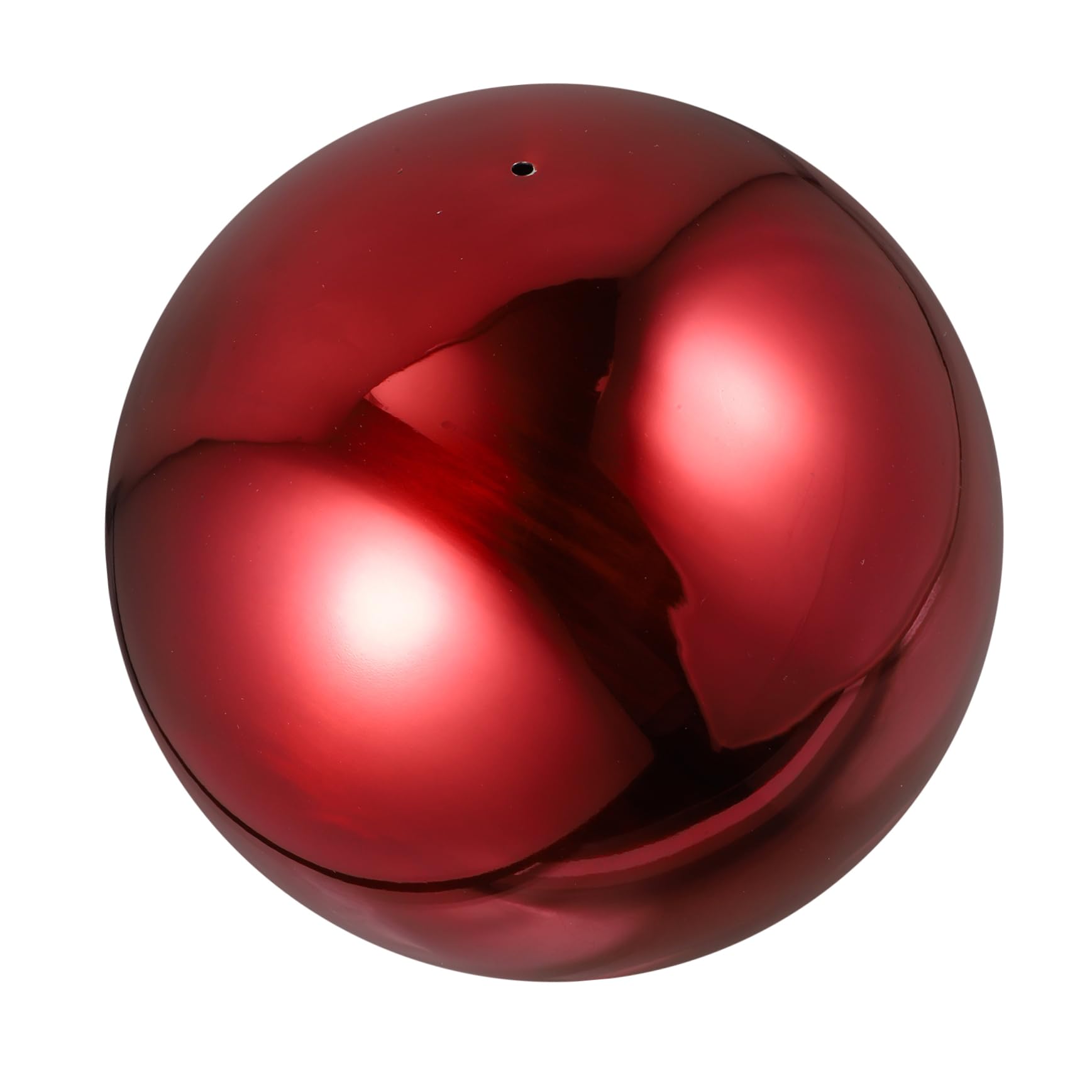 Sfera Design Semplice in Acciaio Inossidabile Riflettente da Giardino e Lunga Durata Rossa, Decorazione Esterna per Patio