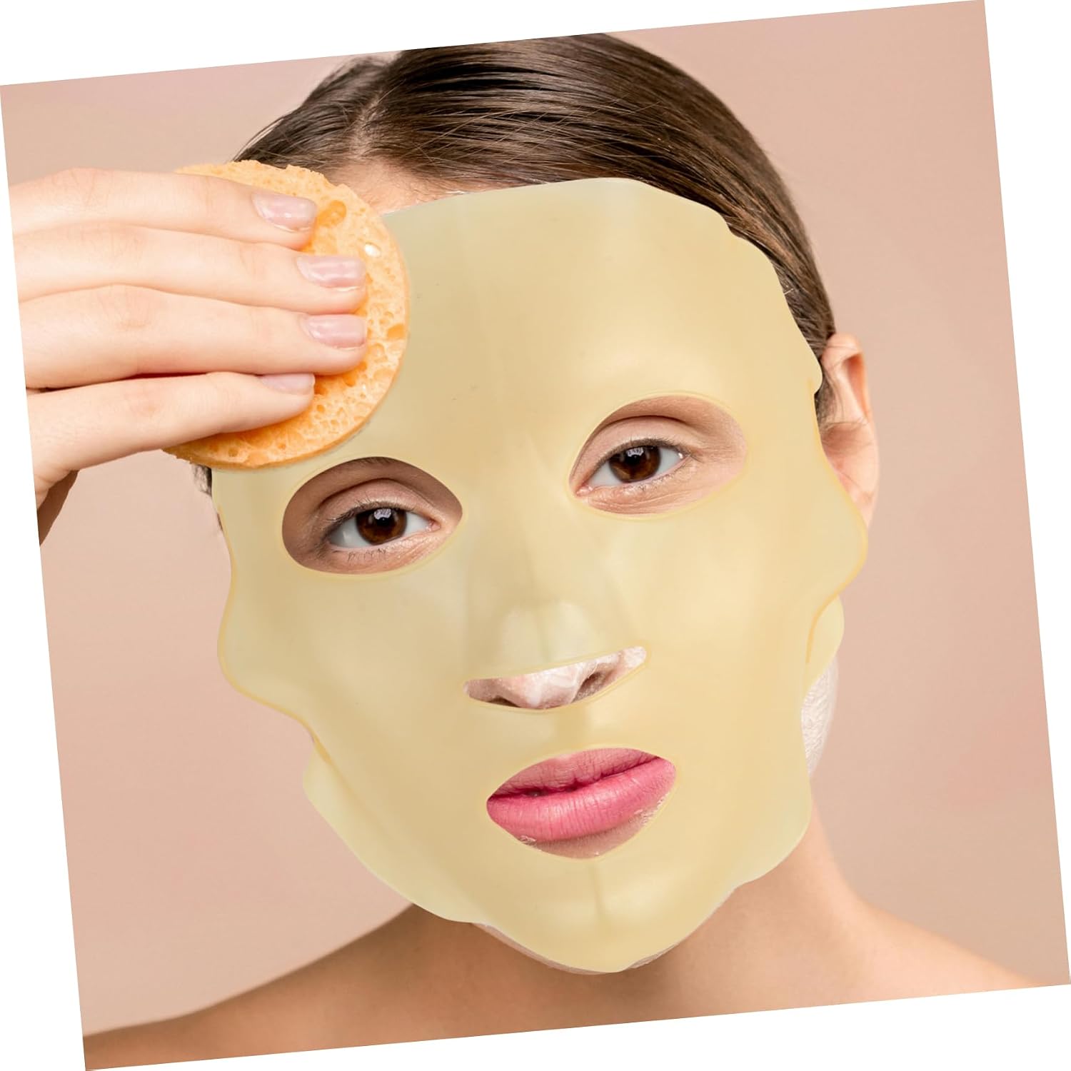 Reusable Silicone Face Mask Cover 2pcs for Sheet Masks