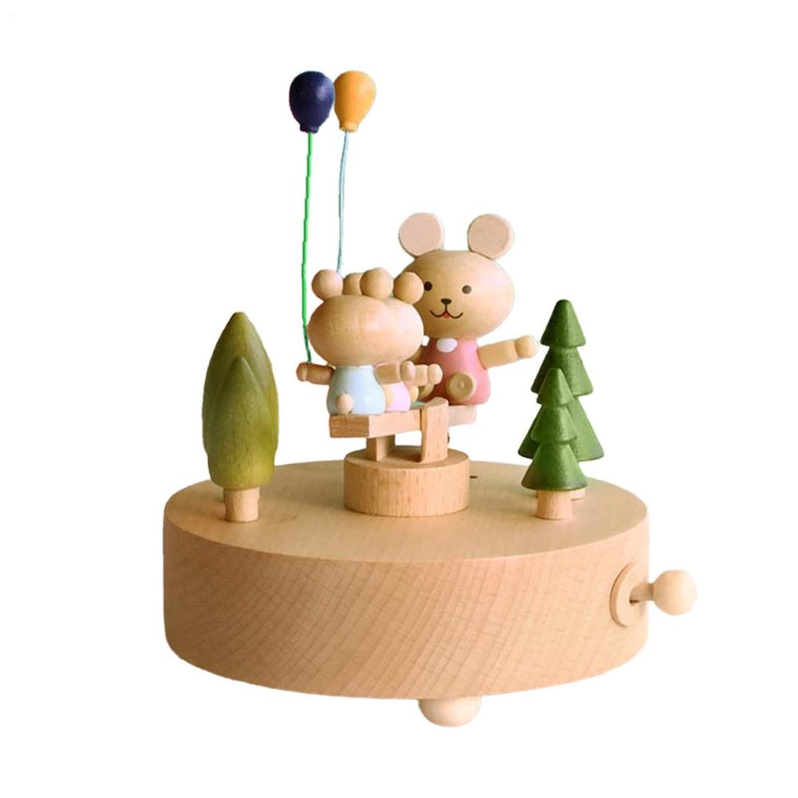 Carillon per bambini, carillon in legno - Scatola musicale per ballerina | del castello di Clockwork - Ornamento da tavolo per la decorazione domestica, regalo di giocattoli per bambini, compleanno di