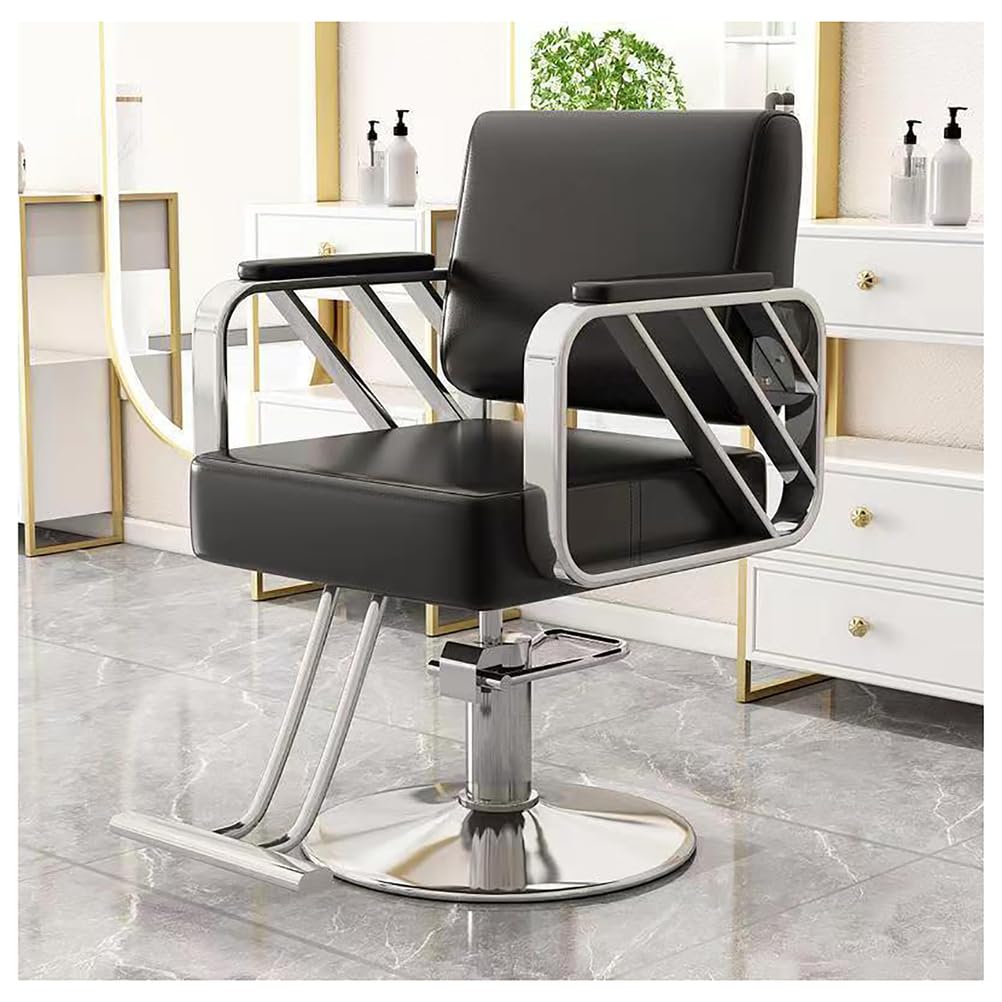 OZBMA Hydraulic Barber Chair Salon for Hair Stylist Tattoo Shampoo Equipment,White,A (Black C)