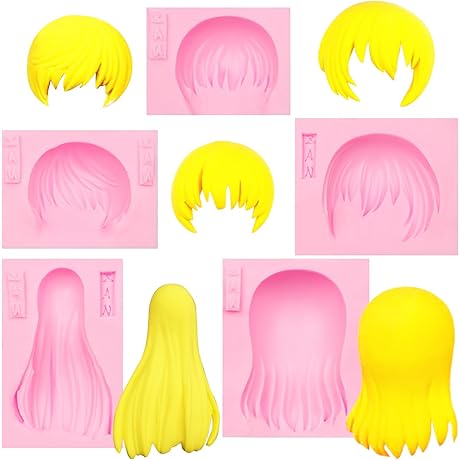 Versatile Girl Doll Hair Silicone Doll Mold