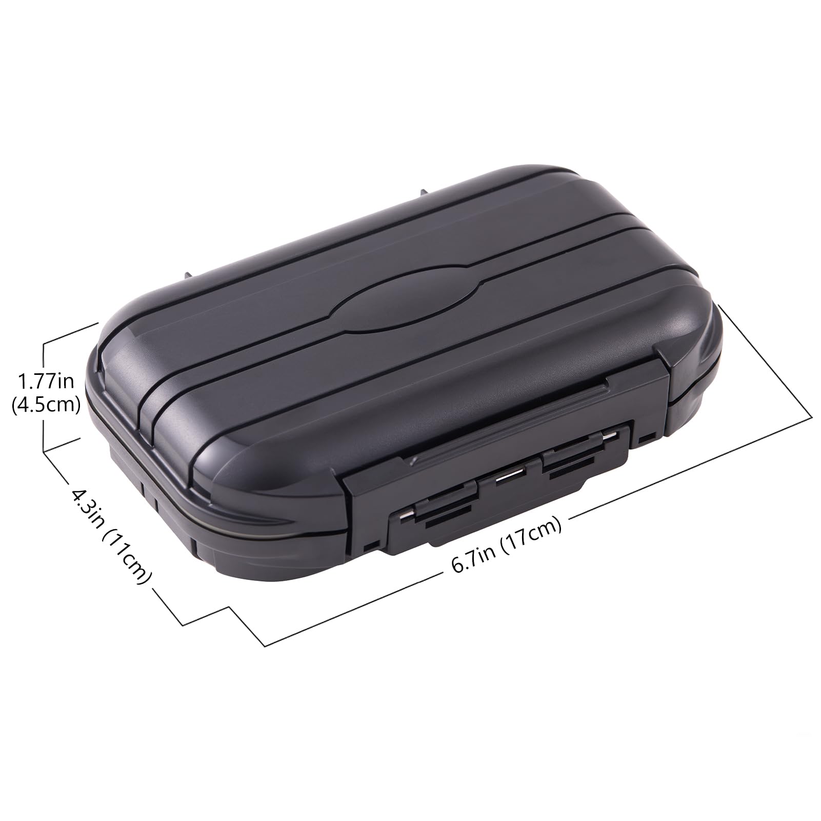 BASSDASH Lot de 18 mouches pour pêche à la mouche - Tailles 1/0, 4, 6 - Boîte étanche