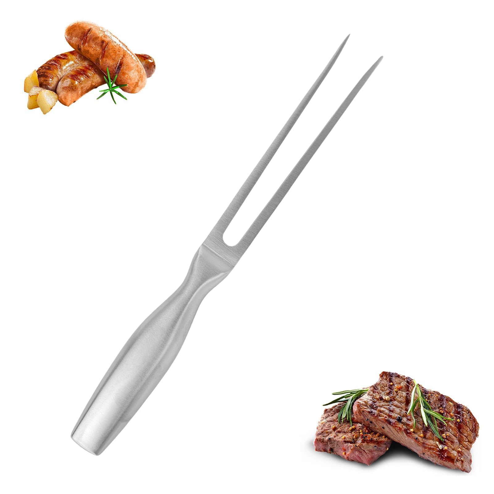 1 Pcs 27CM Heavy Duty 304 Stainless Steel Carving Fork for Meat Forks