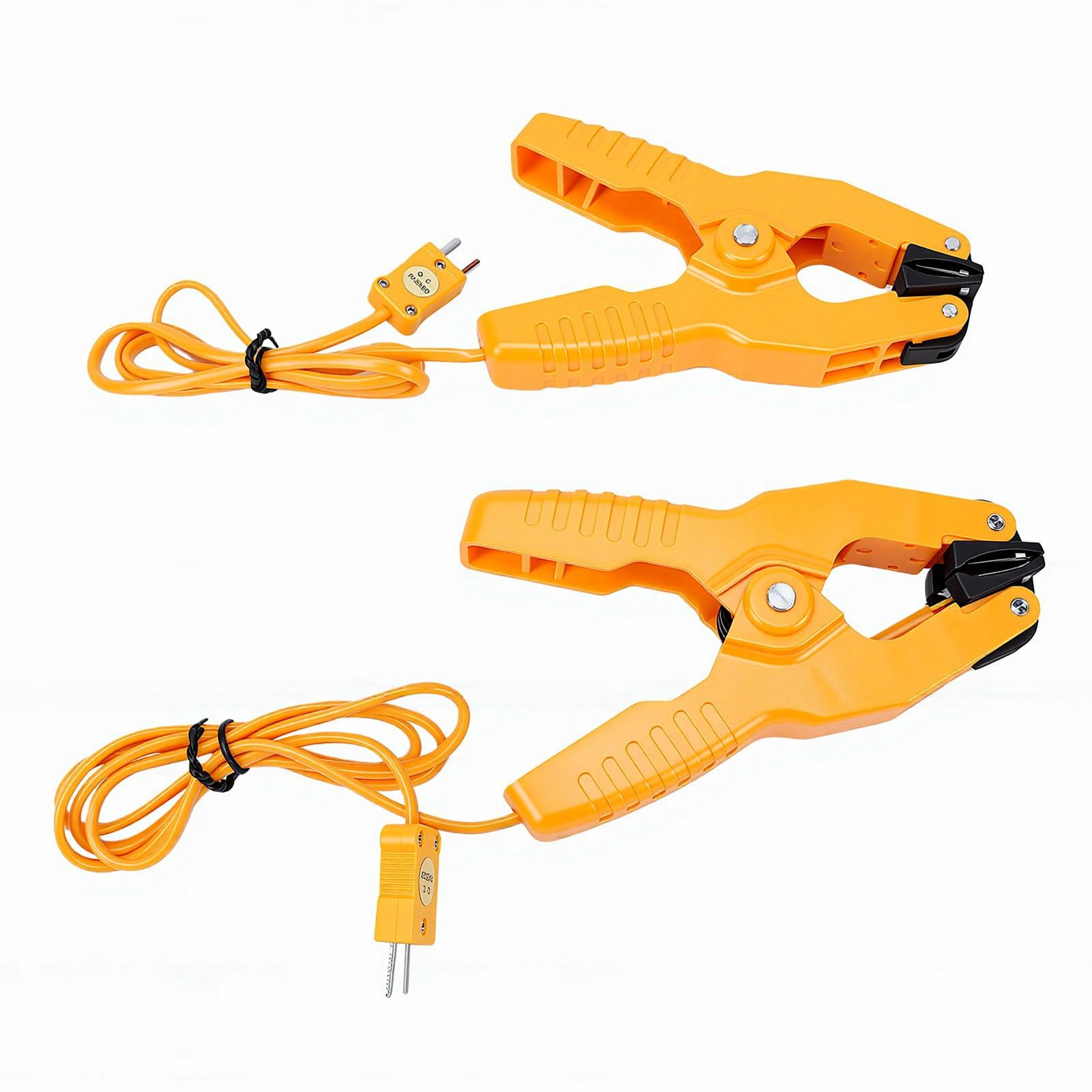 Eujgoov Termometro a Termocoppia Tipo K Tester a Doppio Canale con 2 Sonde 2 Clip Mantenimento Massimo Minimo Medio da -58°F a 2498°F per HVAC Alimentare Industriale Automotive