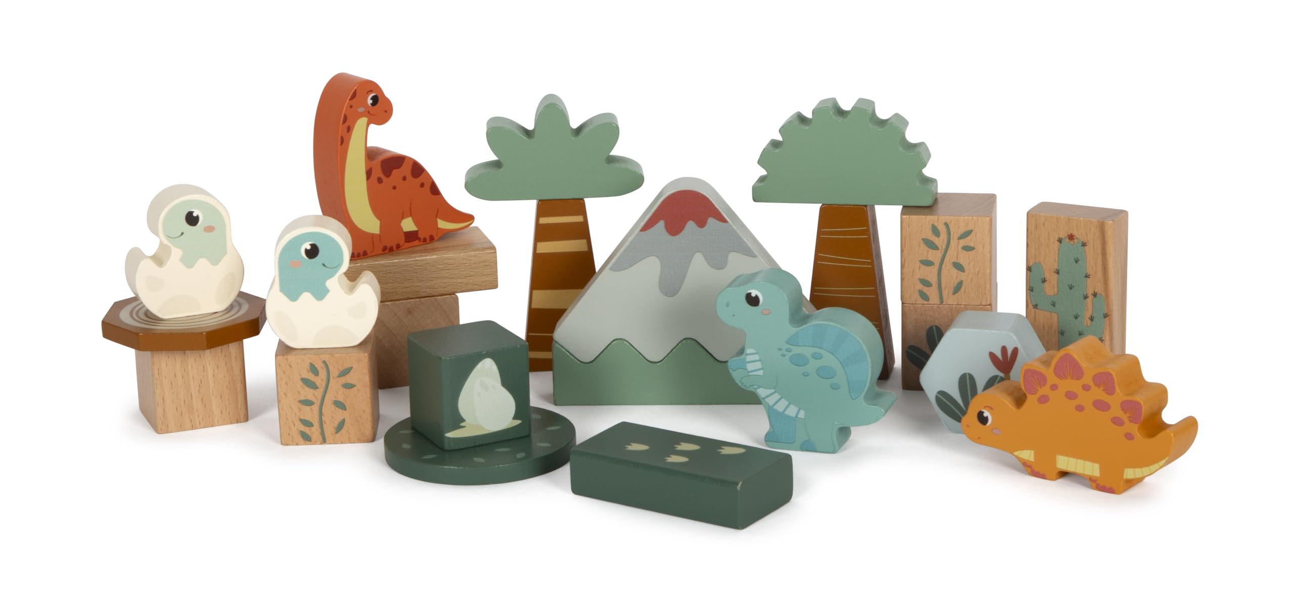 Small Foot - Houten Balansspel Dino, 14dlg