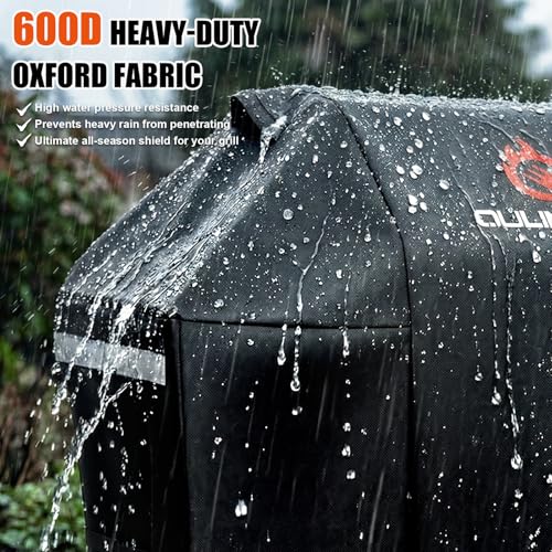 Image of 63 Inch Grill Cover for Weber Genesis /II 300 Series and New 2022 Genesis | 600D Waterproof Resistant Weather‑Protective BBQ Premium Outdoor Grill Cover for 4-5 Burners Gas Grill,Compared to Weber 7757