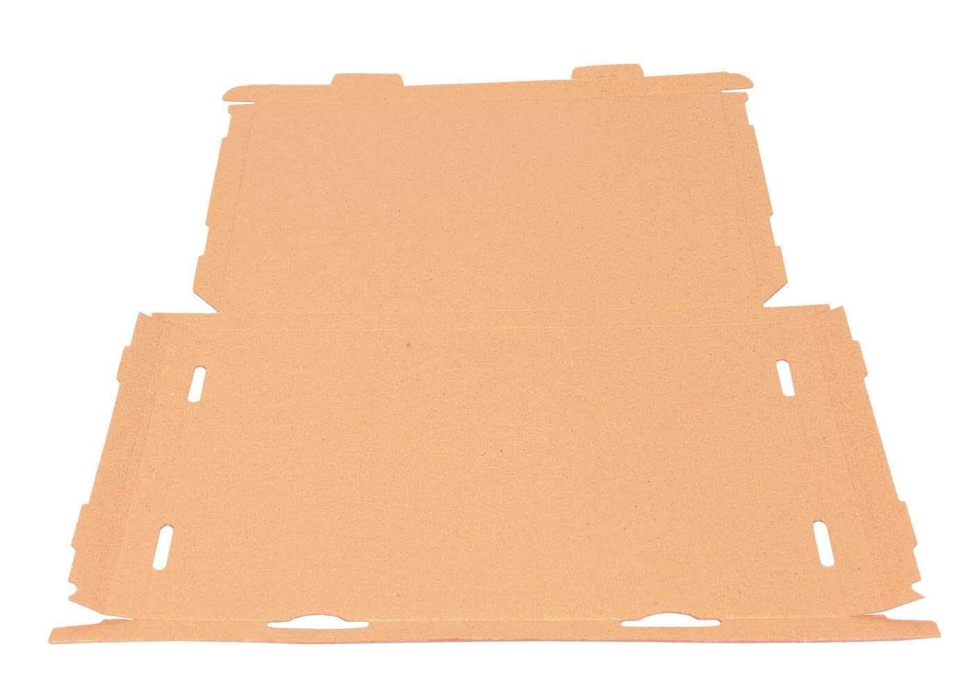 smiley pack 100x Großbriefkartons 350 x 250 x 20 mm braun DIN A4 B4 stabiler Versandkarton Postkarton Faltschachtel für Warensendung, Büchersendung und Großbrief mit Steckverschluss (100 Stück)