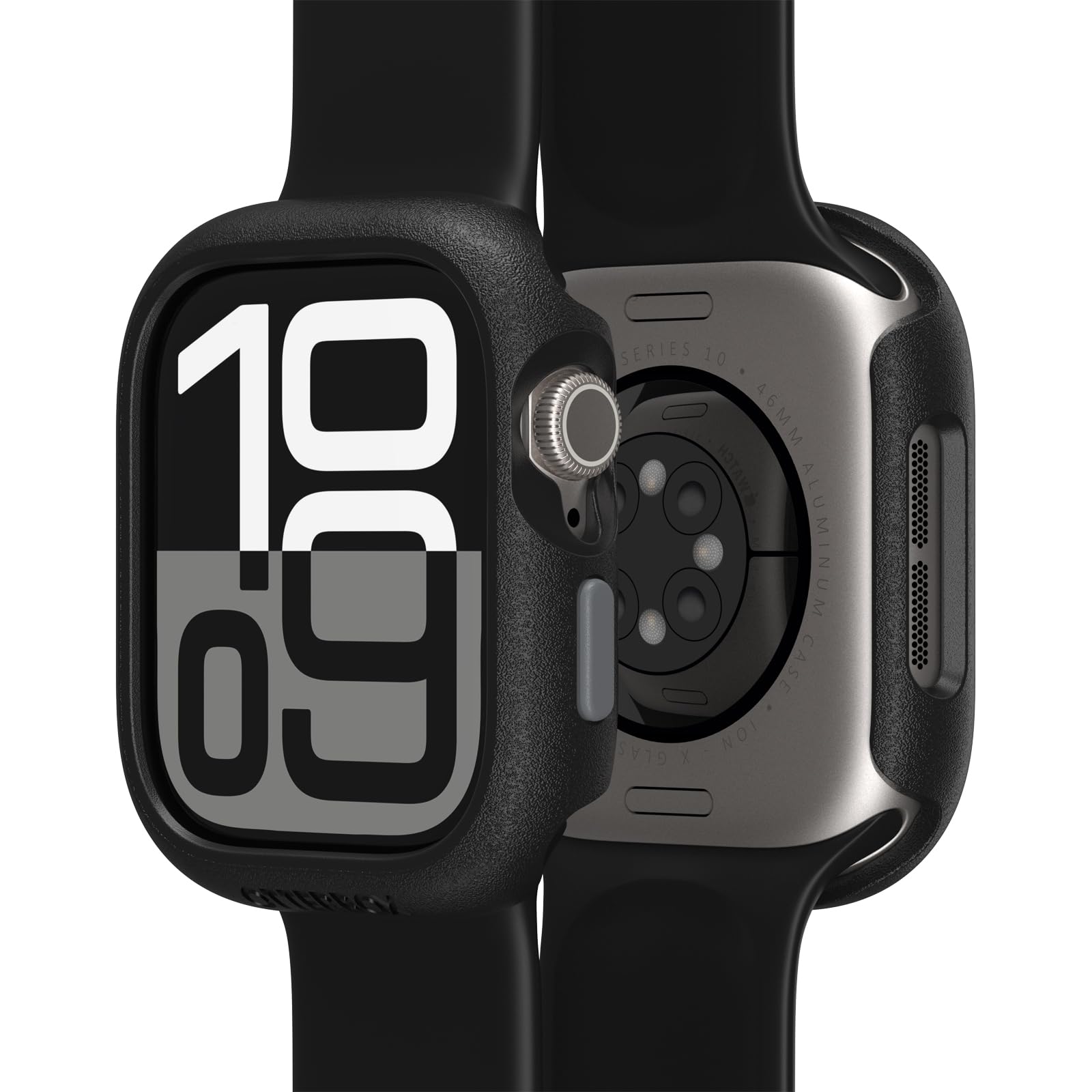 Watch Bumper OtterBox do Apple Watch Series 11/10-46mm, odporne na wstrząsy, odporne na upadki, smukłe etui ochronne na zegarek Apple Watch, chroni wyświetlacz i krawędzie, Czarne