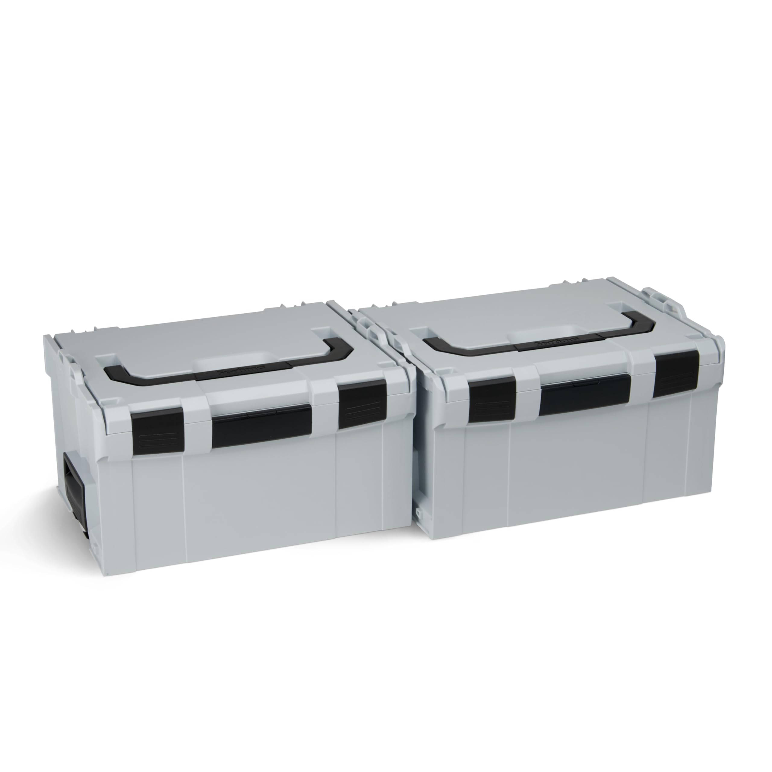 Werkzeugkoffer leer | 2x Bosch Sortimo L-BOXX Größe 3 grau | Werkzeugkiste Kunststoff Gross