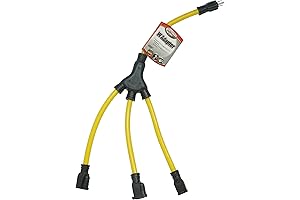 3-Way 2-Foot Extension Splitter Cable Power Strip