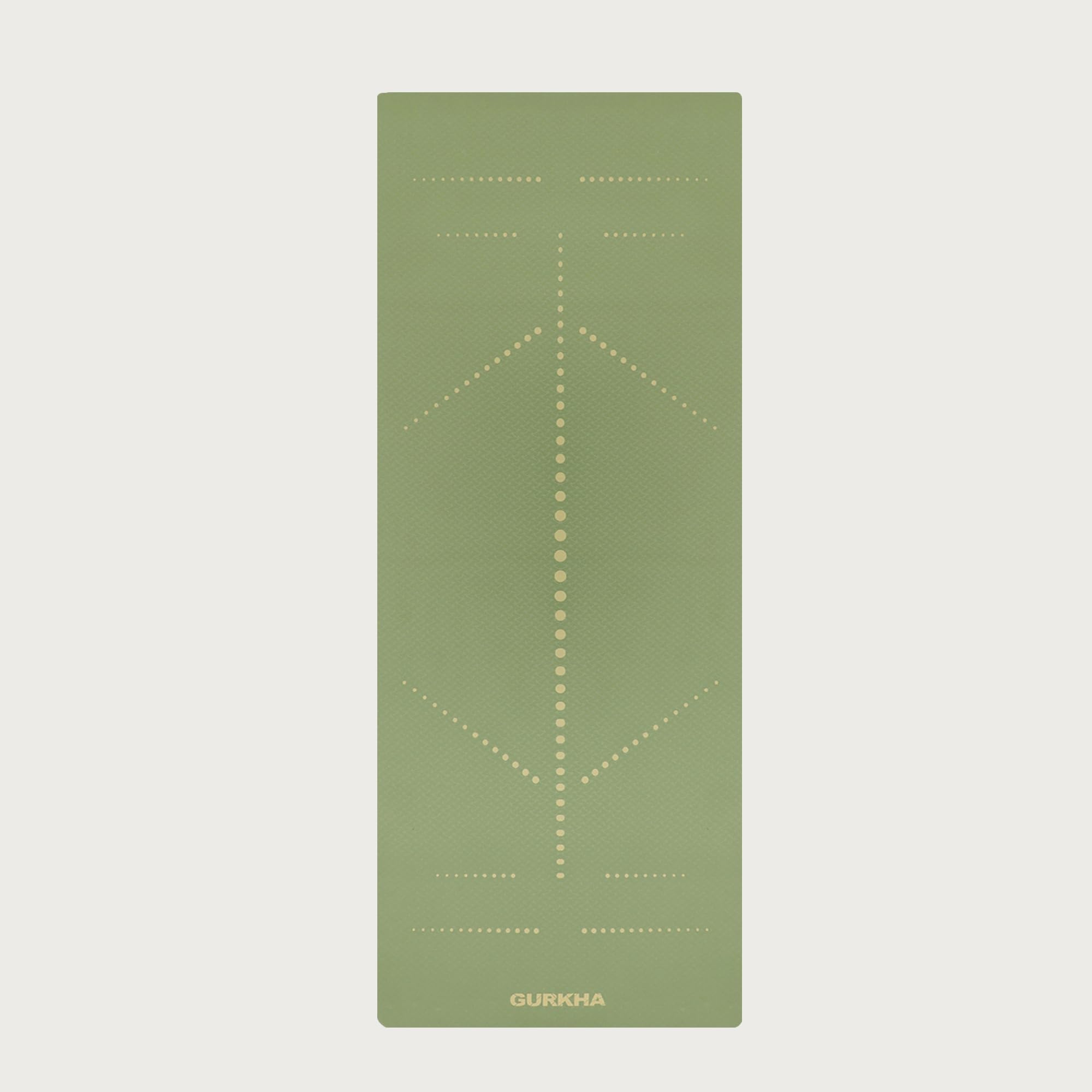 GURKHA 8mm DotGuide™ TPE Alignment Yoga Mat + Carry Bag | Extra-Cushioned Non-Slip Performance Mat for Yoga, Pilates, HIIT & Home Workouts | Durable Fitness Mat for Men & Women - Deep Forest | 6X2 ft-image-18