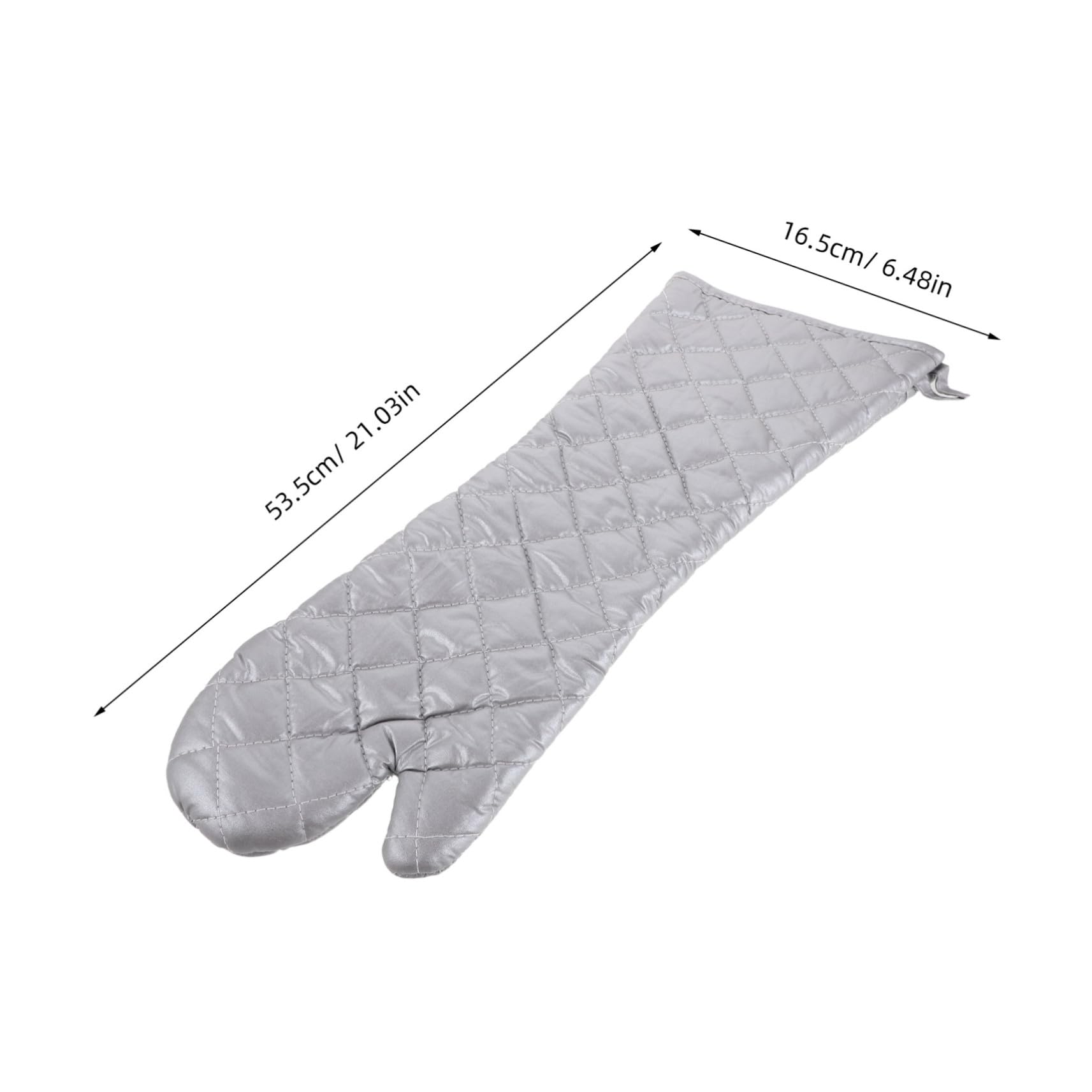 Guantes Resistentes al Calor para Cocina y Barbacoa Manoplas Largas con Aislamiento Térmico Avanzado Diseño Flexible y Antideslizante de Unidades Plateadas para Hornear y Asar