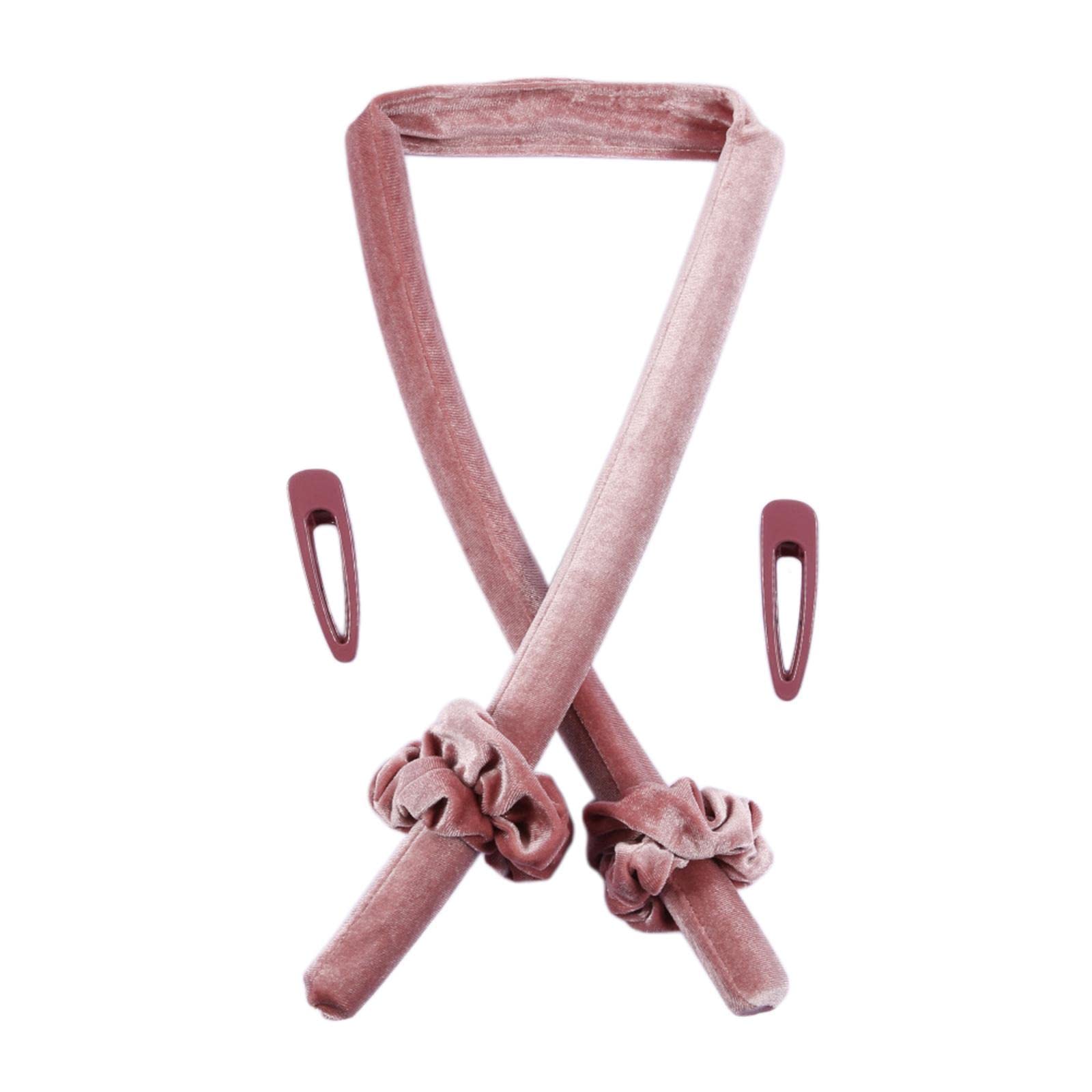 VELURA Women Girl Hair Curlers Heatless Curling Rod Headband Wave Form Pink|1 x Curling Rod | Hair Care & Styling |Health & Beauty-image-32
