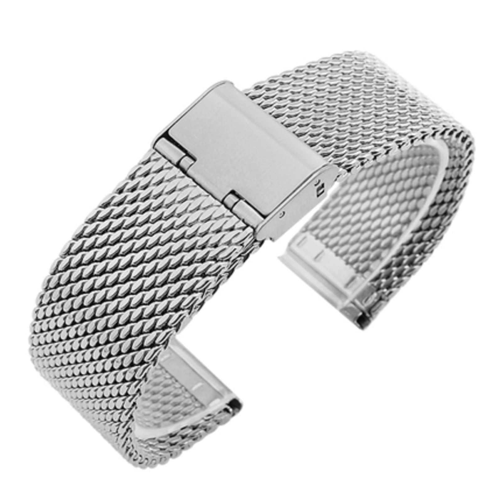 18mm 20mm 22mm 24mm universel milanais remplacement poignet ceinture Bracelet en acier inoxydable maille montre Bracelet bracelets de montre