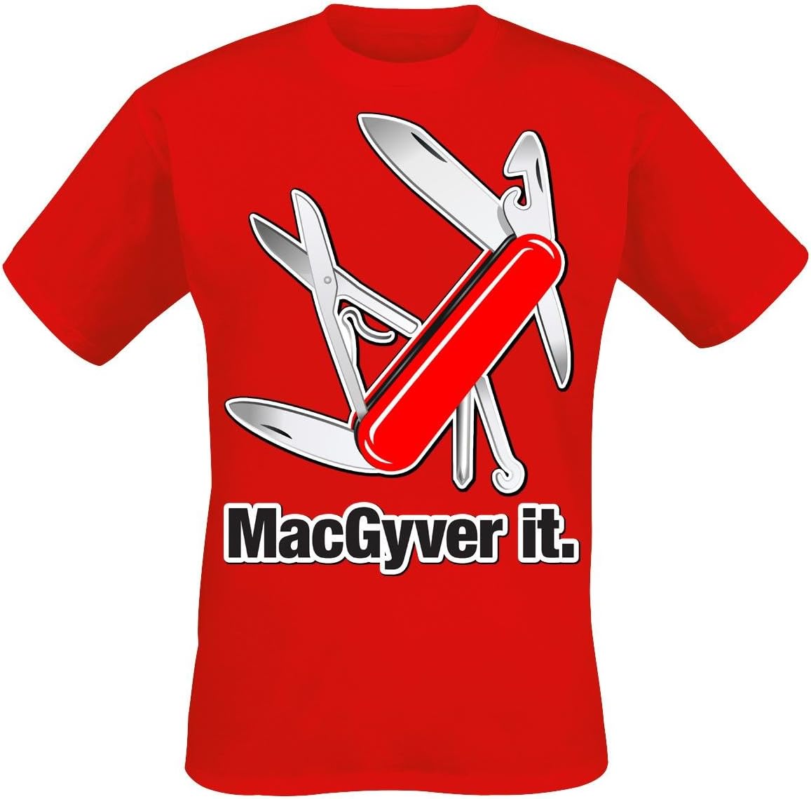 MacGyver It Men T-Shirt Black, Regular