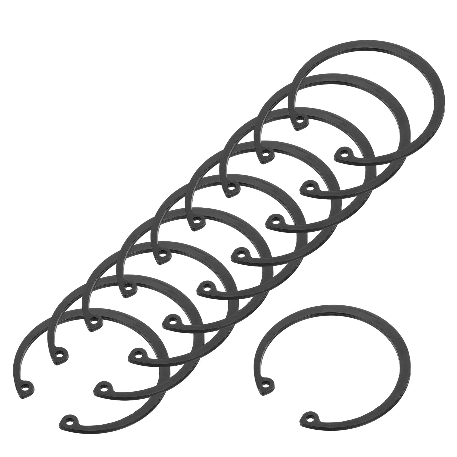 PATIKIL 10 Pcs Internal Retaining Rings, 68mm C-Clip Snap Ring 65 Manganese Steel Internal Retaining Circlip Snap for Automotive Grooved Shafts Stud