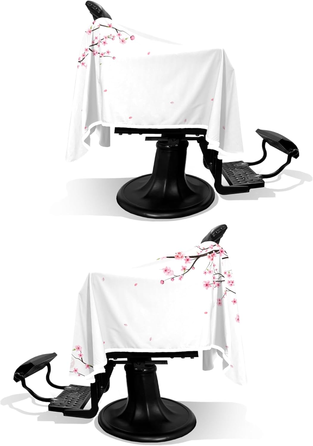 Illuzien Sakura PRO Barber Cape, Hair Cut Drape, Water-Resistant Barber Accessories, Professional Cape