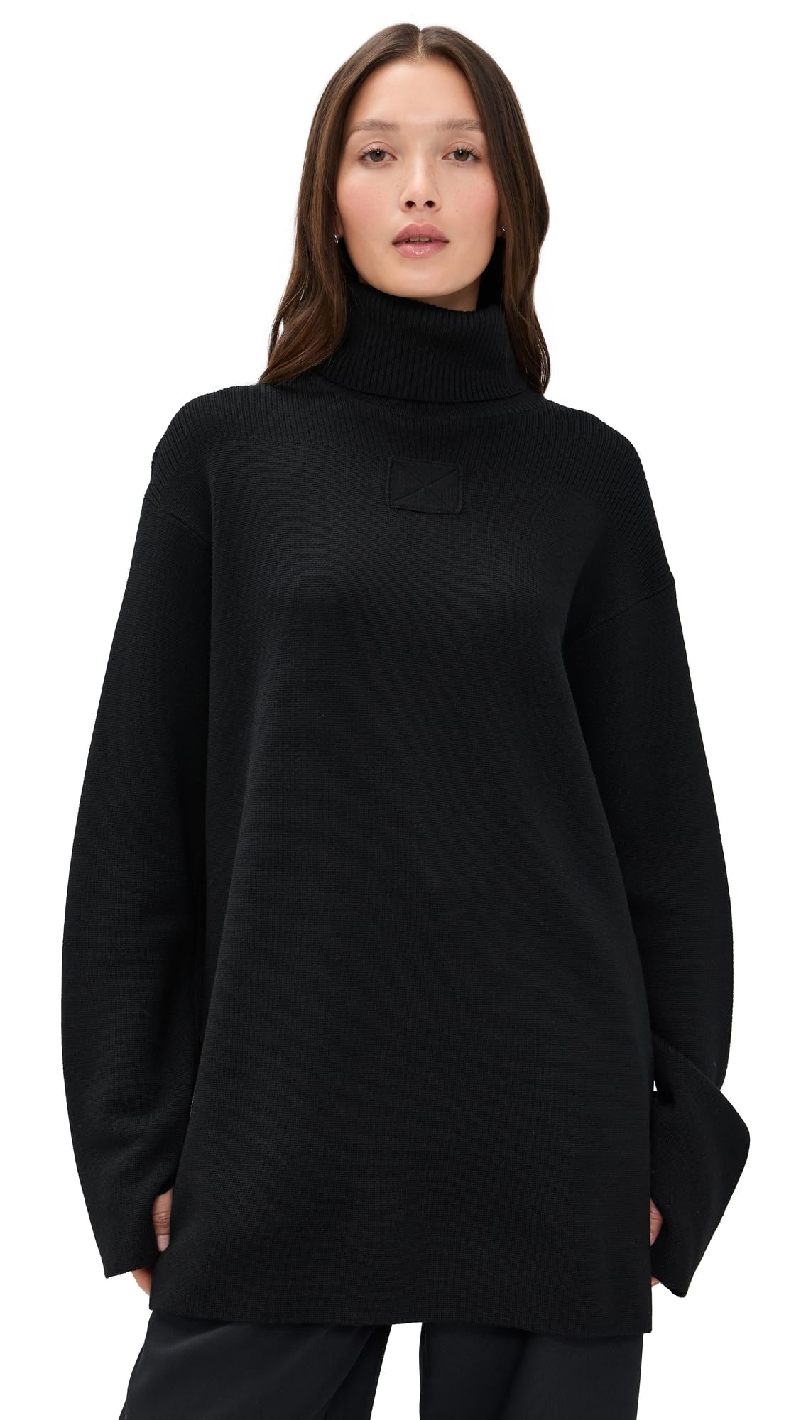 Womens Wool Oversized Turtleneck