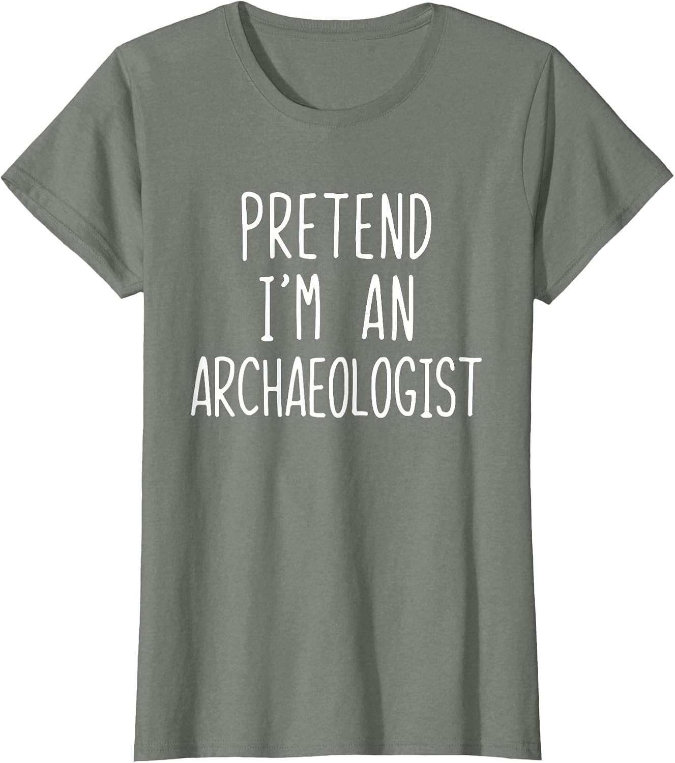 Pretend I'm an Archaeologist Costume Halloween Lazy Adult T-Shirt image 5