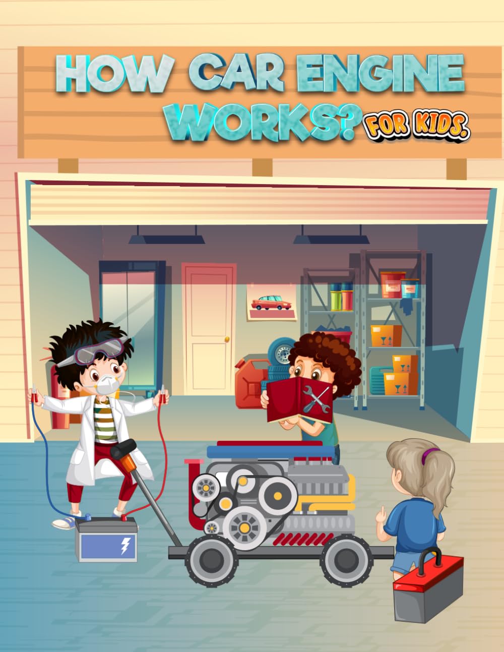 HOW CAR ENGINE WORKS? FOR KIDS: Car Science, Engine Parts, Internal Combustion Engine for Kids, Learn How Your Car Works,