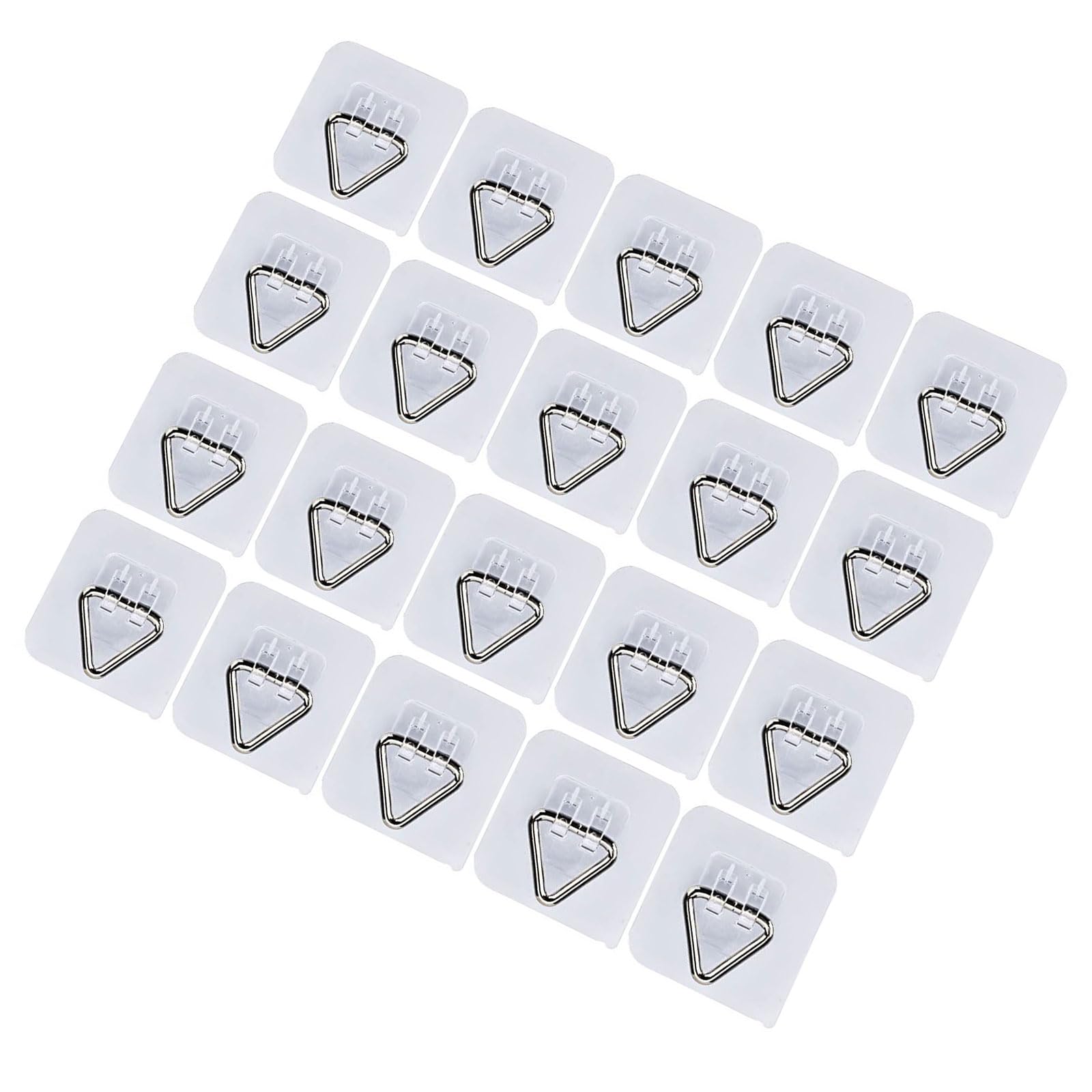 Zeiwohndc Of 20 Invisible PP Hangers for Displaying Plates Dishes Pictures with Strong Adhesive Back Offices Wall Organizers