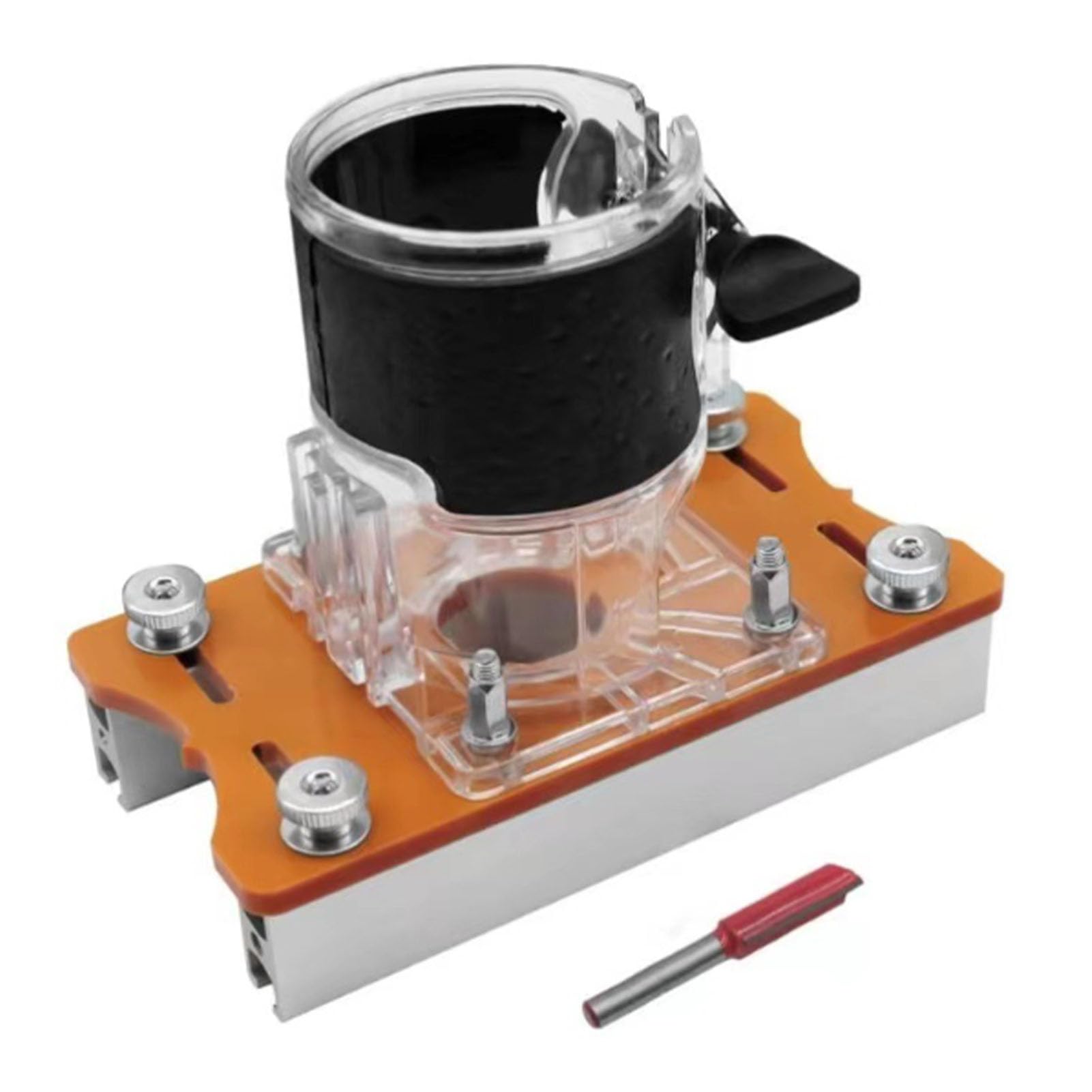 YWBL-WH 2 in 1 Wood Trimmer Router Base, for Hinge Groove Trimmer (Brown)