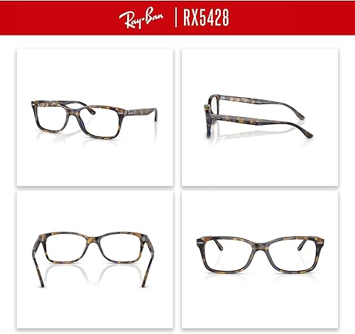 Miniatura 3 de Ray-Ban RX5428 - Lentes cuadrados para hombre y mujer + paquete con kit de gafas de diseñador iWear