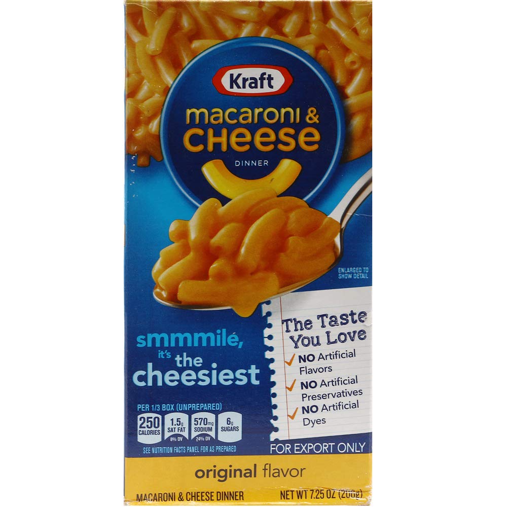 Kraft The Cheesiest Macaroni and Cheese - Original Flavor, 206g