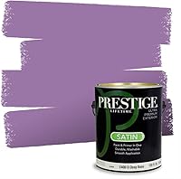 Vista 117 de PRESTIGE Pinturas de pintura interior e imprimación en uno, 1 galón, plano, combinación comparable de Sherwin Williams* Kimono Violet*