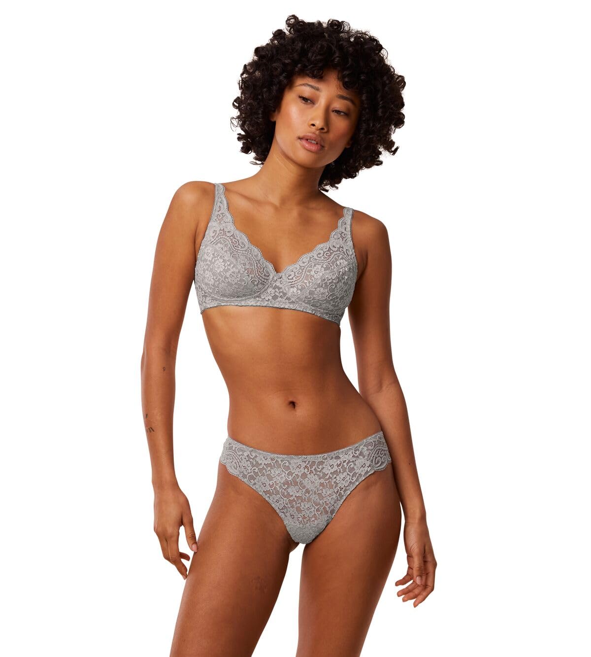 Triumph Women's Amourette N Bra, Silent Grey, 36DD