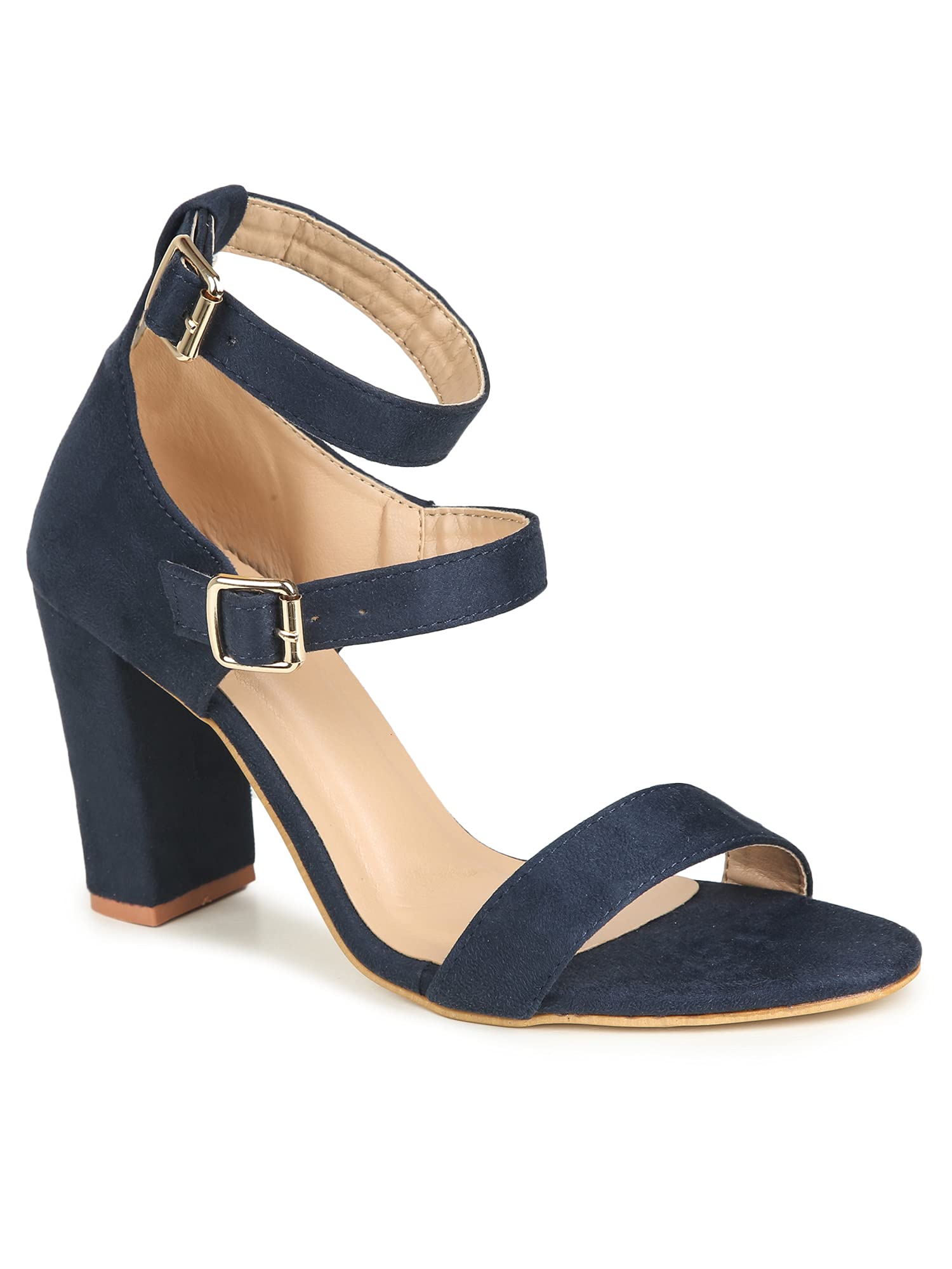 ValiosaaWomen's Black Heels Heeled Sandal