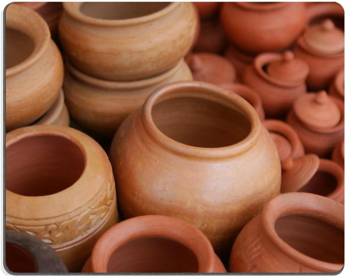 Smoomfly Mouse Pad Claypots Clay Pots Terracotta Natural Rubber Material Image 1323747