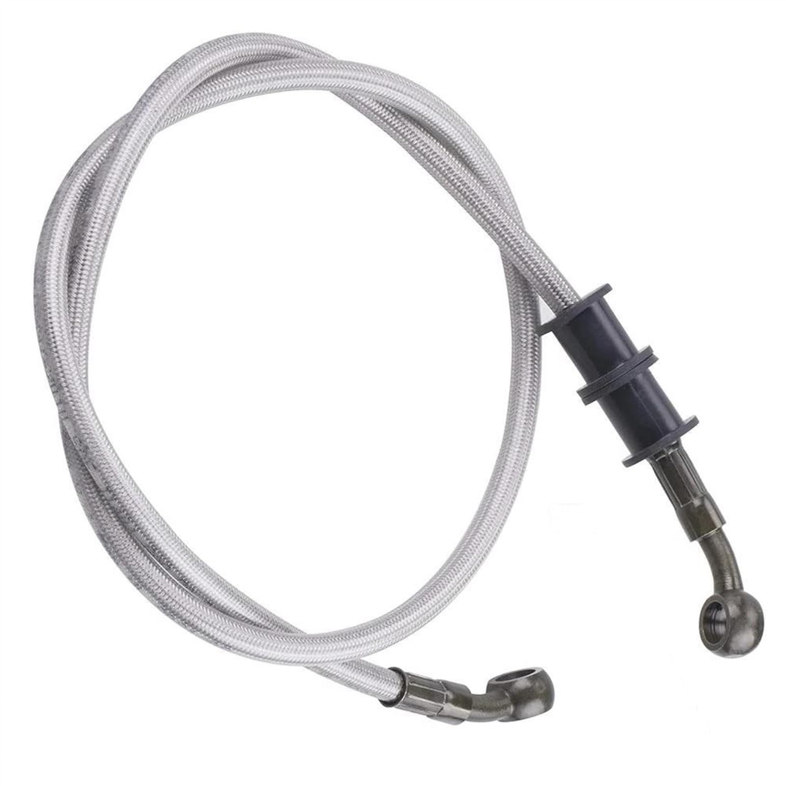 Motorbike Part Motorcycle Braided Steel Brake Clutch Hose Pipe Line 100mm~5000mm 28 Degrees Inner Diameter 10mm Oil(2600mm)